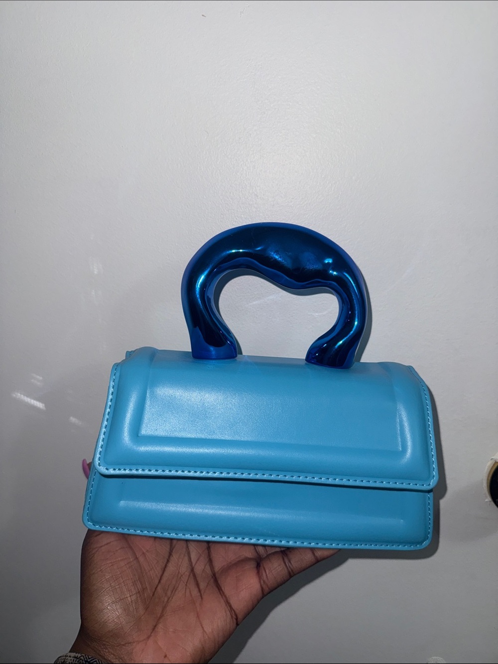 Compact Turquoise Women’s Crossbody Clutch